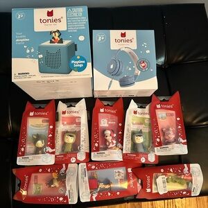 NIB Tonies Starter Kit, Headset, and 6 Tonie Characters Bundle
